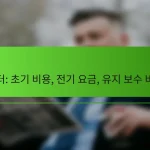 히터: 초기 비용, 전기 요금, 유지 보수 비용